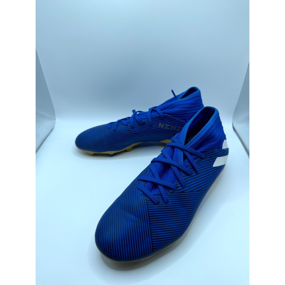 Adidas Nemeziz 19.3 Firm Ground F99954 Mens 5 Football Blue Mid Cut Soccer Cleat
